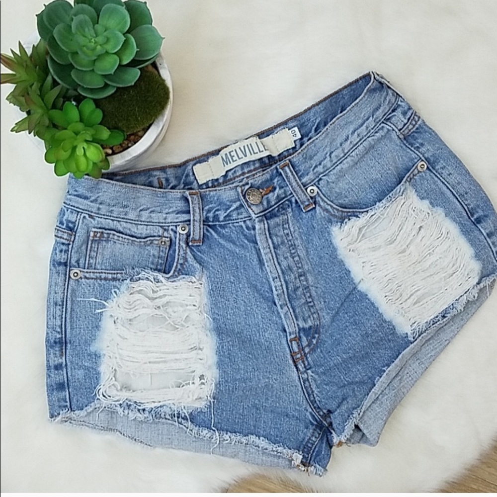 Melville Distressed Shorts